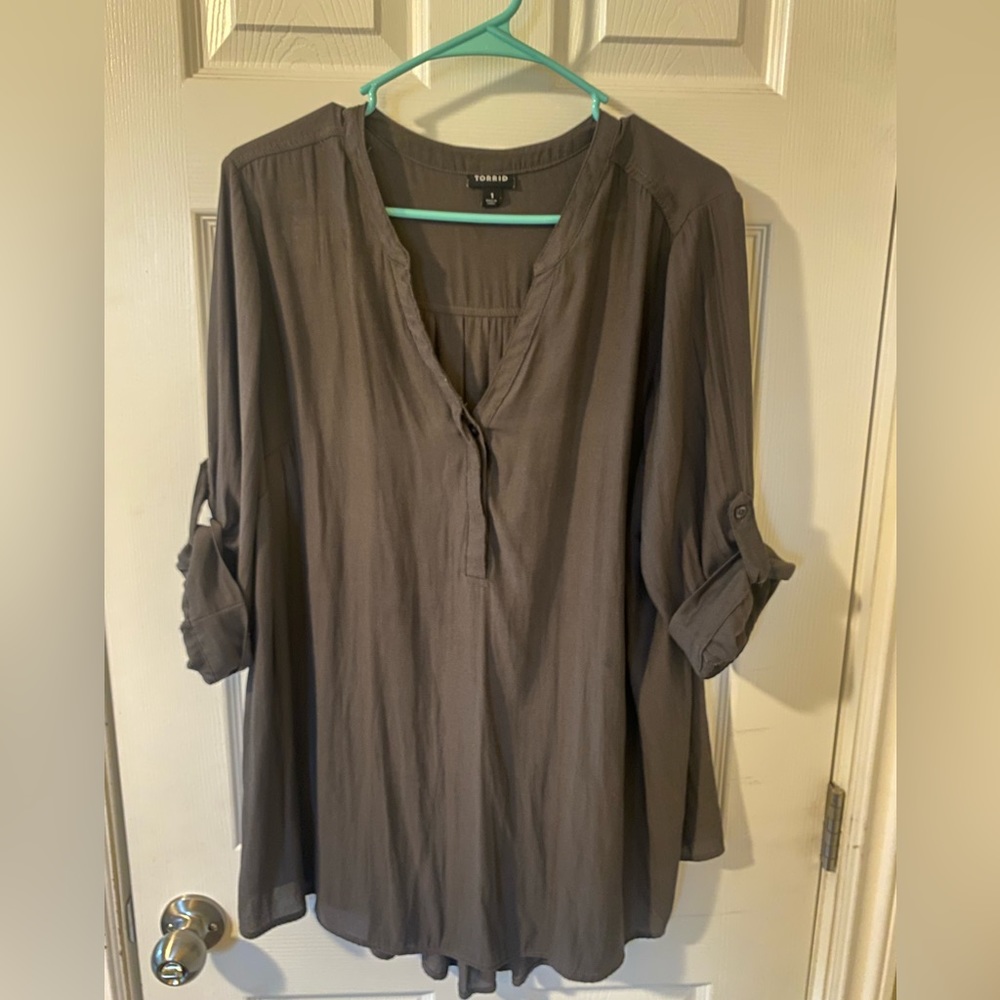 Torrid Harper Georgette Pullover Blouse Size 1